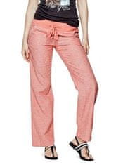 Guess Dámské kalhoty Lilybeth Linen Pants korálová XS