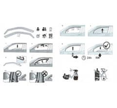 HEKO Deflektory Volkswagen Caddy 2D od 2004 - 2015