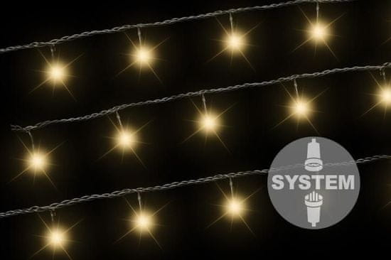 Greatstore diLED světelný řetěz - 40 LED, teple bílý, bez trafa