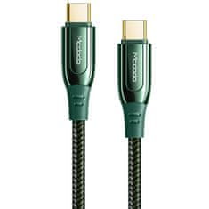 Mcdodo MCDODO FROST CABLE USB TYP C PD 2.0 QC 4.0 5A 100W 1.2M ZELENÝ CA-8122