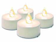 shumee Dekorativní sada - 4 čajové svíčky, bílé