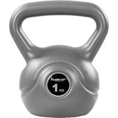 shumee Kettlebell činka šedá - 1 kg