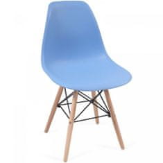 shumee MIADOMODO Sada jídelních židlí, 4 kusy, modré