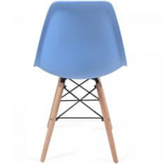 shumee MIADOMODO Sada jídelních židlí, 6 kusy, modrá