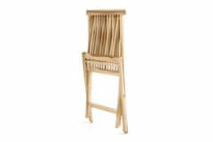 Greatstore Skládací židle Gardenay z týkového dřeva