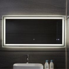 shumee Aquamarin Koupelnové zrcadlo s LED osvětlením, 120 x 60 cm