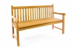Greatstore Zahradní dřevěná lavice DIVERO - 150 cm