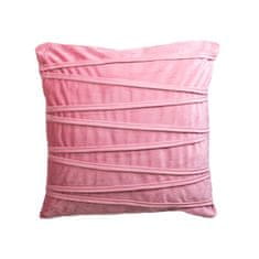 Greatstore Dekorační polštářek ELLA růžová - 45x45 cm