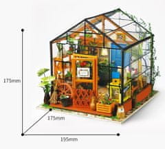 Robotime Rolife DYI House: Katčin květinový skleník s LED osvětlením