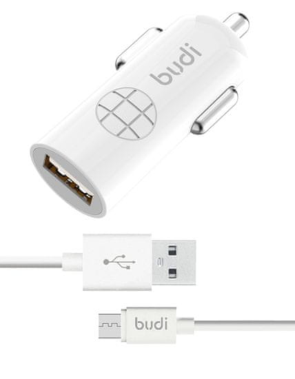 SEFIS nabíječka do auta 12W 2.4A 5V s Micro-USB kabelem 1,2m bílá