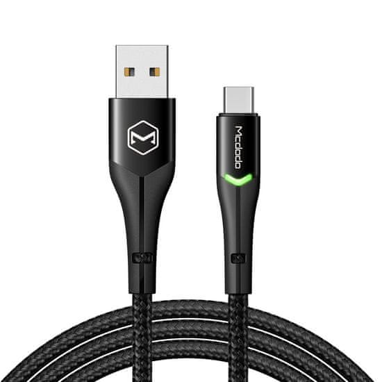 Mcdodo MCDODO MAGNIFICENCE KABEL USB-C LED 1M ČERNÝ CA-7960