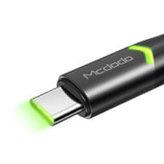 Mcdodo MCDODO MAGNIFICENCE KABEL USB-C LED 1M ČERNÝ CA-7960