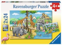 Ravensburger Puzzle Vítejte v Zoo 2x24 dílků