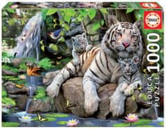 Educa Puzzle Bílí bengálští tygři 1000 dílků