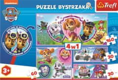 Trefl Puzzle s hledáním rozdílů Tlapková patrola 4v1 (15,15,30,50 dílků)