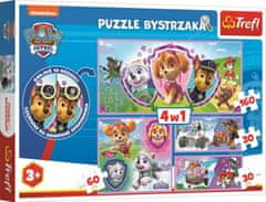 Trefl Puzzle s hledáním rozdílů Tlapková patrola 4v1 (15,15,30,50 dílků)