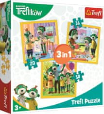 Trefl Puzzle Treflíci: Být spolu je fajn 3v1 (20,36,50 dílků)