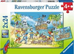 Ravensburger Puzzle Dobrodružný ostrov 2x24 dílků
