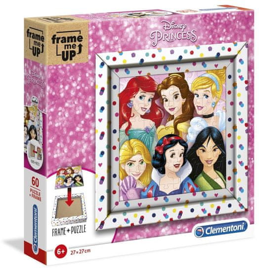 Clementoni Puzzle Frame Me Up: Disney princezny 60 dílků