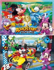 Clementoni Puzzle Mickey a závodníci 2x20 dílků
