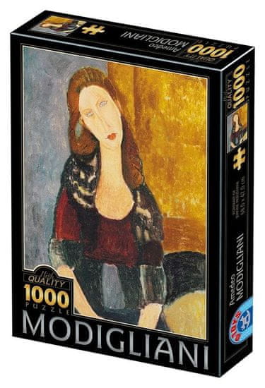 D-Toys Puzzle Portrét Jeanne Hebuterne 1000 dílků