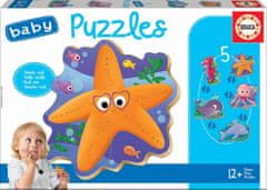 Educa Baby puzzle Podvodní svět 5v1 (2-4 dílky)