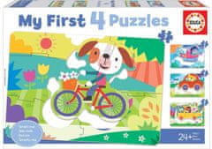 Educa Moje první puzzle Dopravní prostředky 4v1 (5,6,7,8 dílků)