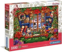 Clementoni Puzzle Vánoční kolekce: Starý vánoční obchod 1000 dílků