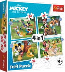 Trefl Puzzle Mickey Mouse: Krásný den 4v1 (35,48,54,70 dílků)