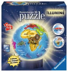 Ravensburger Svítící puzzleball Globus 72 dílků