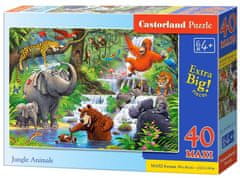 Castorland Puzzle Zvířátka v džungli MAXI 40 dílků