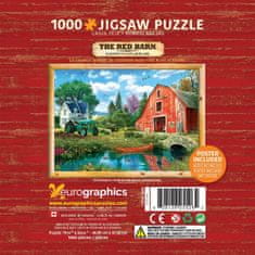 EuroGraphics Puzzle v plechové krabičce Červená stodola 1000 dílků