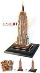 CubicFun Svítící 3D puzzle Empire State Building 38 dílků