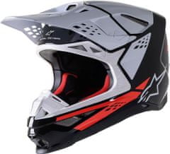 Alpinestars PŘILBA SM8 FACT BK/WT/RD XL (Velikost: XL) 8302222-1233-XL