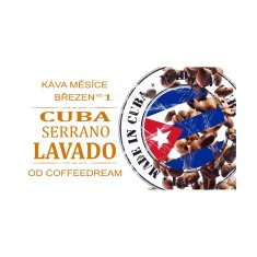 COFFEEDREAM Káva KUBA SERRANO LAVADO - Hmotnost: 250g, Typ kávy: Zrnková, Způsob balení: běžný třívrstvý sáček