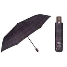 Perletti Pánský automatický deštník TIME Scozzese / šedo-hnědý, 21732