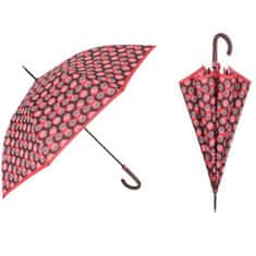 Perletti Automatický deštník TECHNOLOGY Fiori/červená, 21722
