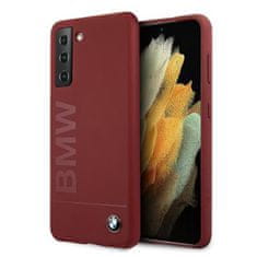 Bmw BMHCS21MSLBLRE hard silikonové pouzdro Samsung Galaxy S21 PLUS 5G red Silicone Signature Logo