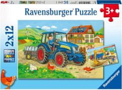 Ravensburger Puzzle Na staveništi 2x12 dílků