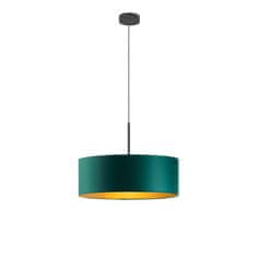 LYSNE.PL Lampa do jídelny SINTRA GOLD fi 50 cm 3xE27, černý rám, zelená