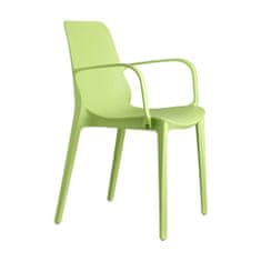 Intesi židle Ginevra s područkami zelená
