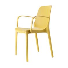 Intesi židle Ginevra s područkami žlutá