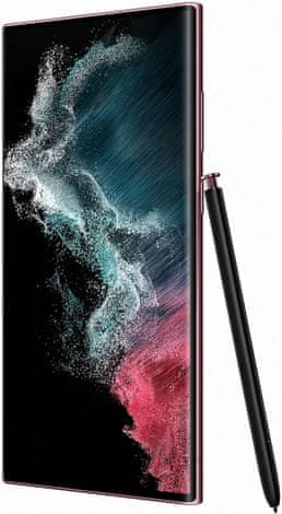 moderní mobilní dotykový telefon smartphone Samsung Galaxy S22 Ultra 5G čtečka otisků prstu krásný elegantní design 5000 mah baterie slot pro microSD osmijádrový procesor 108mpx 12mpx 10mpx zadní fotoaparát 40 mpx přední fotoaparát gorilla glass victus+ ochrana skla dynamic samoled 2x displej nfc párování 5G připojení podpora 5G výkonný chytrý telefon GPS eSIM IPS68 120hz obnovovací frekvence dolby atmos prostorový zvuk rychlonabíjení bezdrátové nabíjení reverzní nabíjení nová generace Samsung Exynos 2200 UWB připojení vysoce výkonný telefon dotykové pero S Pen