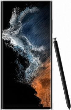 moderní mobilní dotykový telefon smartphone Samsung Galaxy S22 Ultra 5G čtečka otisků prstu krásný elegantní design 5000 mah baterie slot pro microSD osmijádrový procesor 108mpx 12mpx 10mpx zadní fotoaparát 40 mpx přední fotoaparát gorilla glass victus+ ochrana skla dynamic samoled 2x displej nfc párování 5G připojení podpora 5G výkonný chytrý telefon GPS eSIM IPS68 120hz obnovovací frekvence dolby atmos prostorový zvuk rychlonabíjení bezdrátové nabíjení reverzní nabíjení nová generace Samsung Exynos 2200 UWB připojení vysoce výkonný telefon dotykové pero S Pen