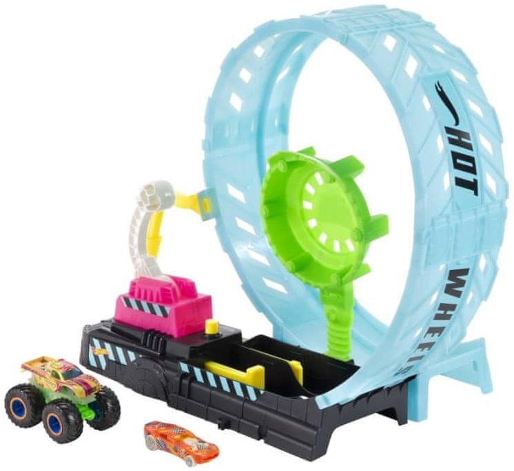 Hot Wheels Monster Trucks Svítící ve tmě Výzva epické smyčky herní set HBN02