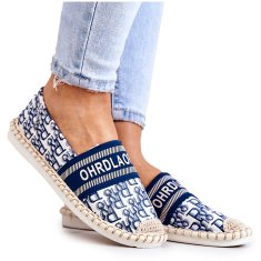 Klasické espadrilky Blue velikost 38