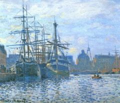 INFRADŮM Sálavý topný panel s potiskem "Claude Monet Le Havre, Tříště" 80x60cm, 500w