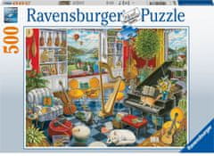 Ravensburger Puzzle Hudební místnost 500 dílků