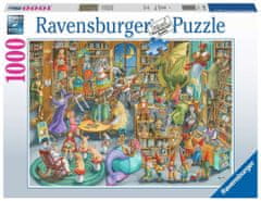 Ravensburger Puzzle Půlnoc v knihovně 1000 dílků