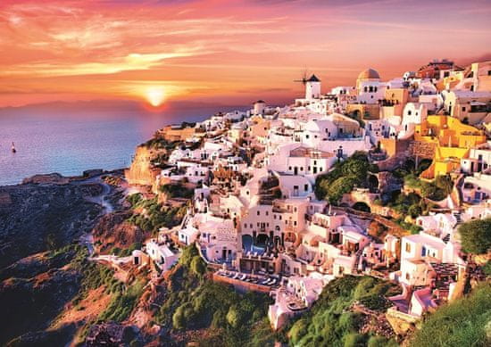 Trefl Puzzle Západ slunce nad Santorini, Řecko 1000 dílků